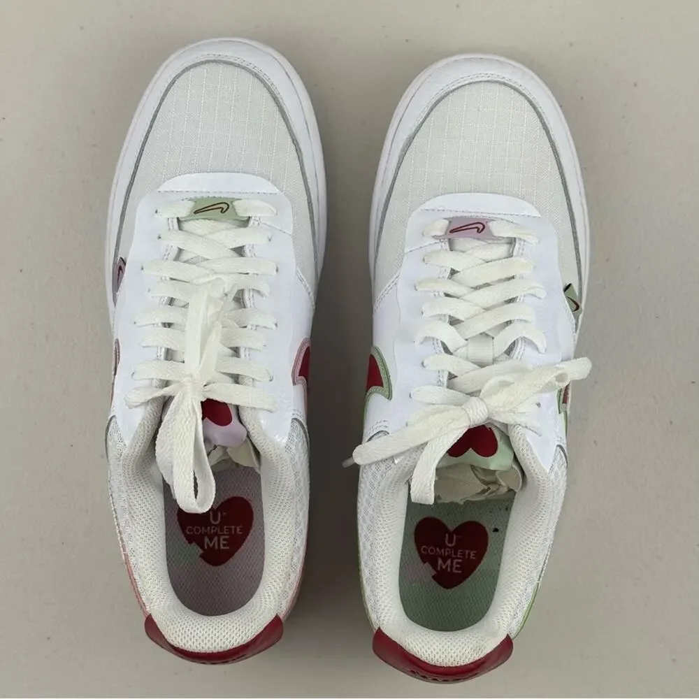 Nike Court Vision Low Premium Valentine’s White & Red Sneakers Women’s 10 EUR 42